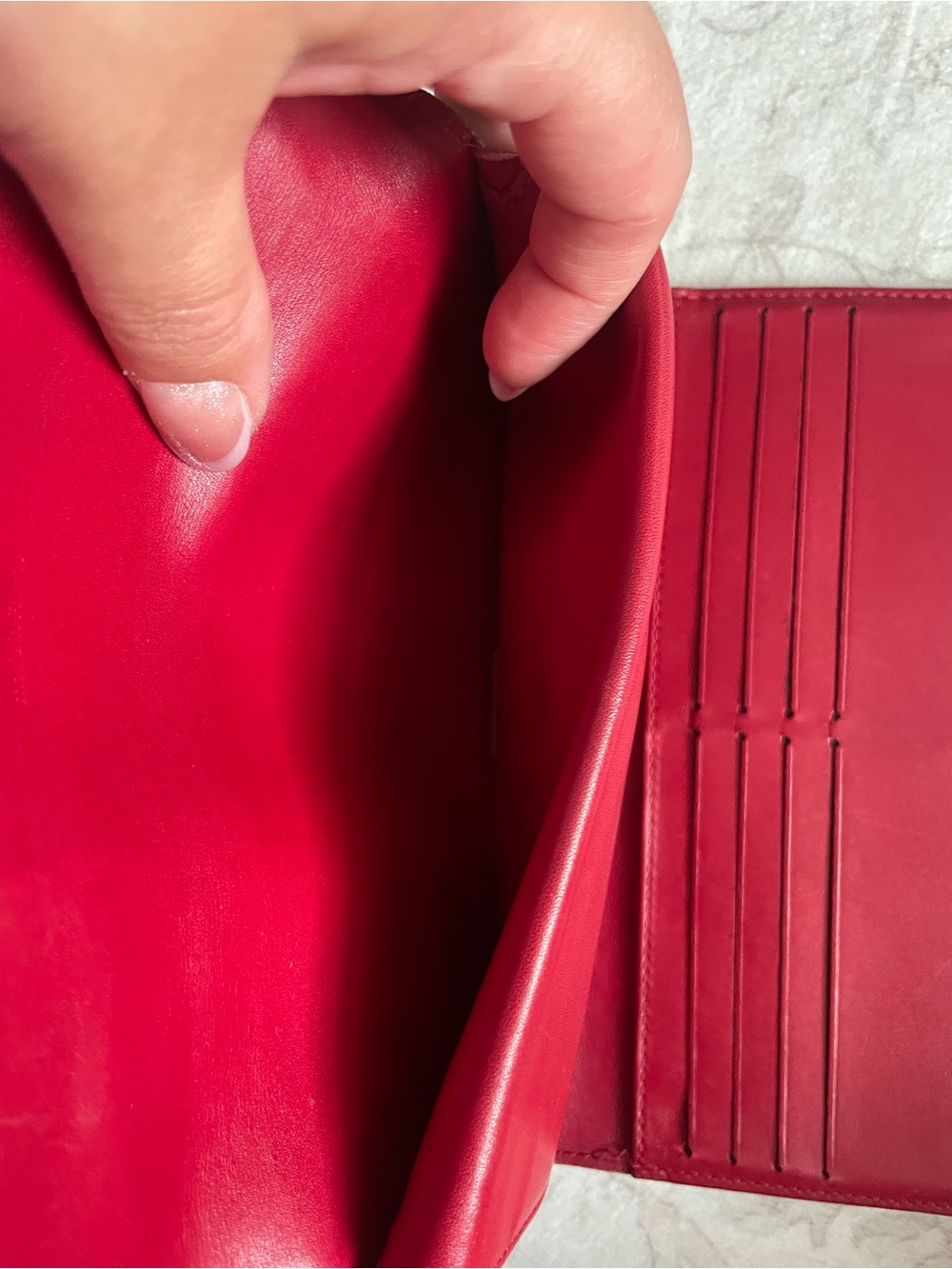 Louis Vuitton Red Patent Vernis Monogram Long Wallet - with COA - Picture 8 of 12